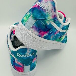 Reebok C 85 Low Top Sport - Blue, Pink, Green Tie-Dye -New in Box! Women’s 9.5